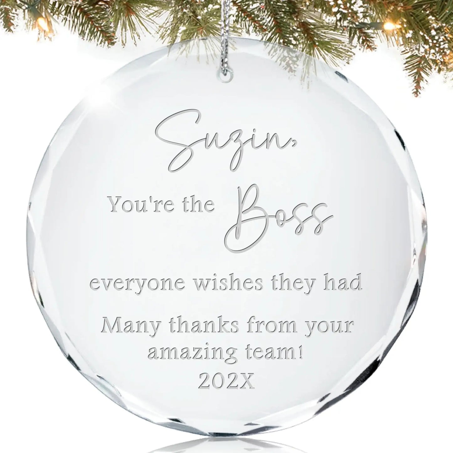 Best Boss Personalized Appreciation Ornament