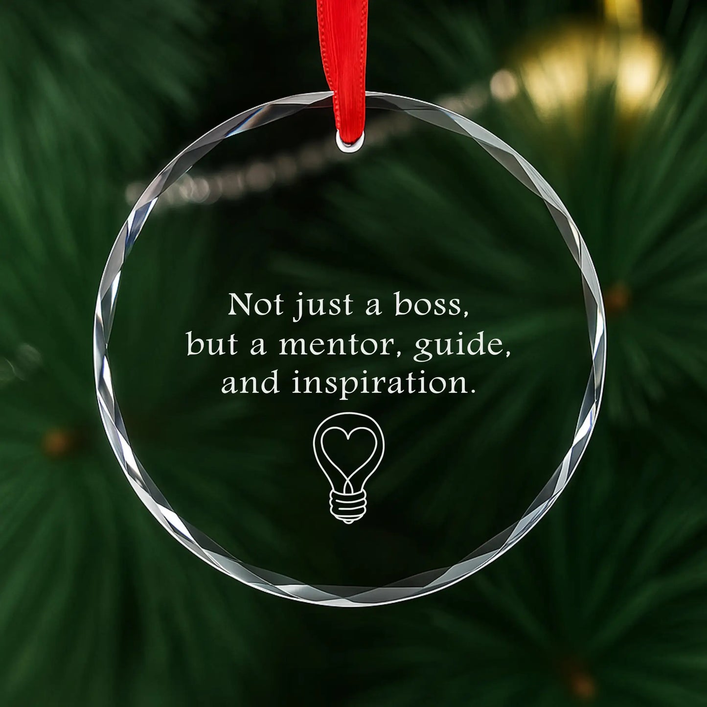 Mentor & Inspiration Personalized Ornament