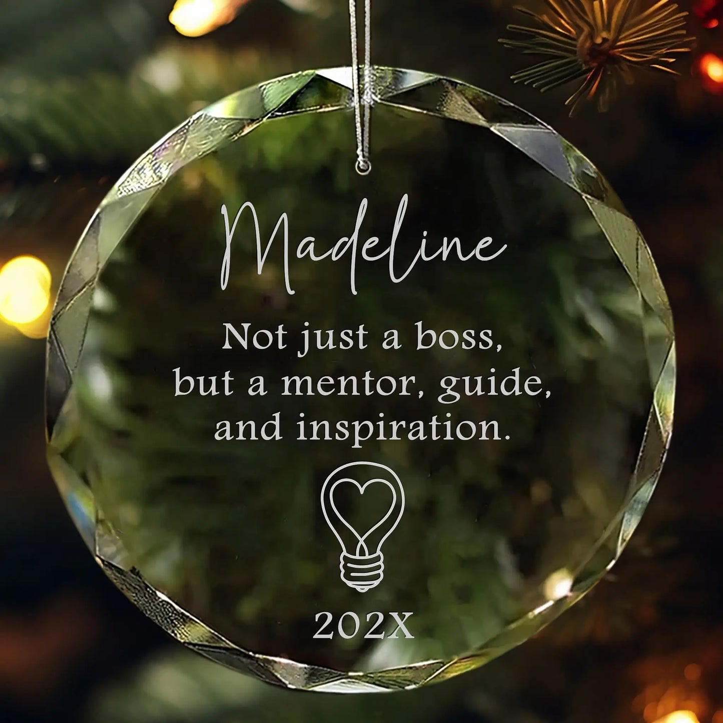 Mentor & Inspiration Personalized Ornament
