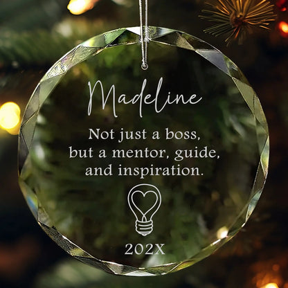 Mentor & Inspiration Personalized Ornament