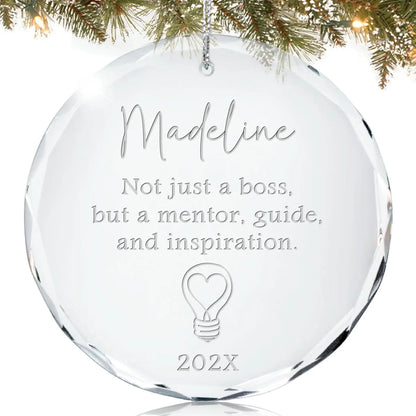 Mentor & Inspiration Personalized Ornament
