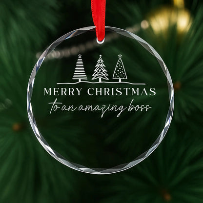 Amazing Boss Christmas Ornament