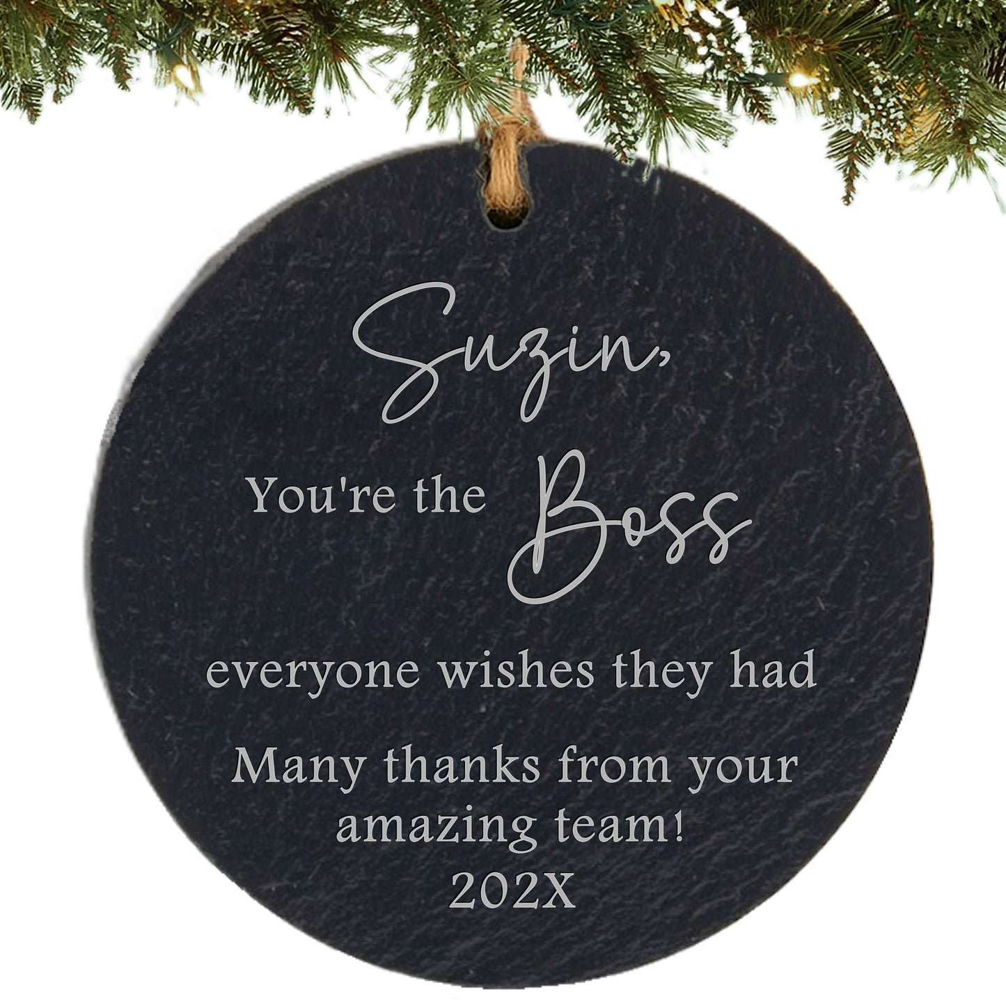 Boss Personalized Ornament – Custom Boss Appreciation Gift from Team
