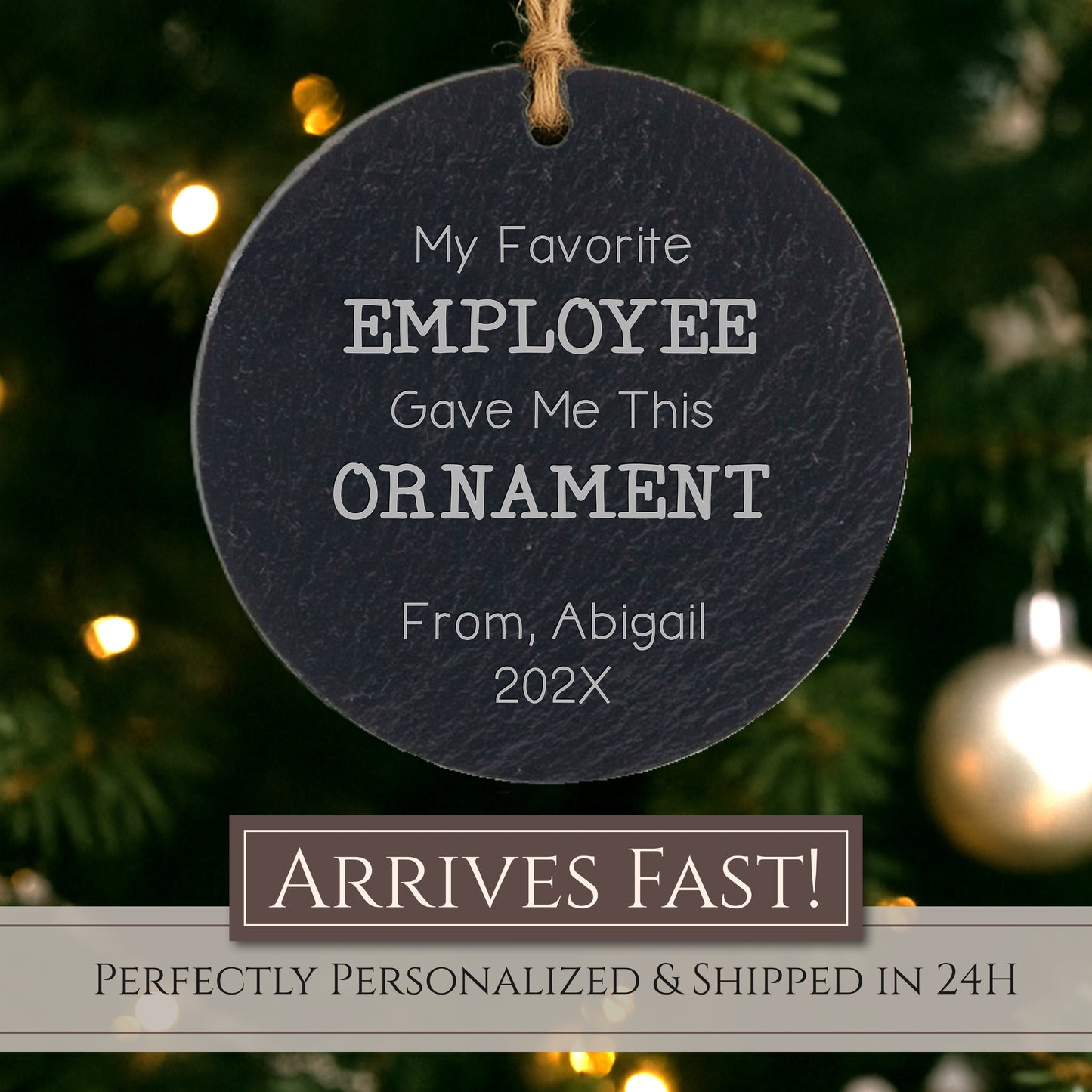 Boss Personalized Ornament – Favorite Employee