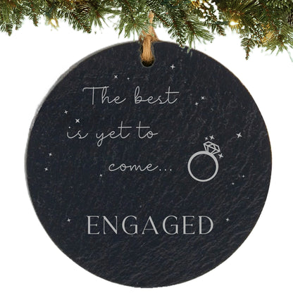 Engagement Personalized Ornament – The Best Is Yet to Come