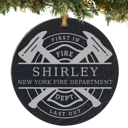 Firefighter Personalized Ornament
