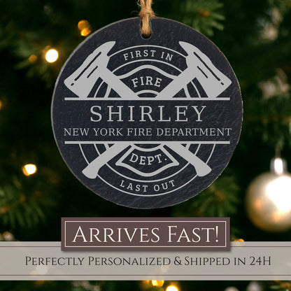 Firefighter Personalized Ornament