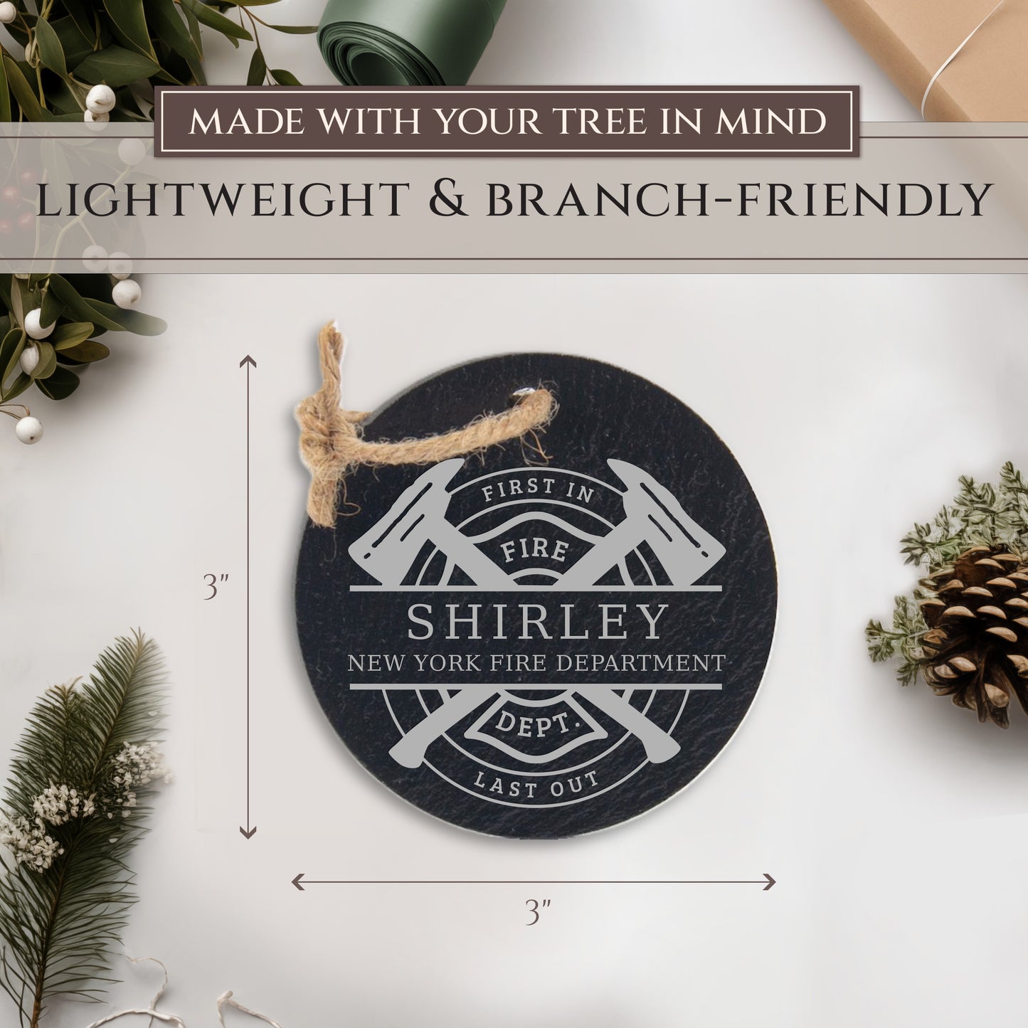 Firefighter Personalized Ornament