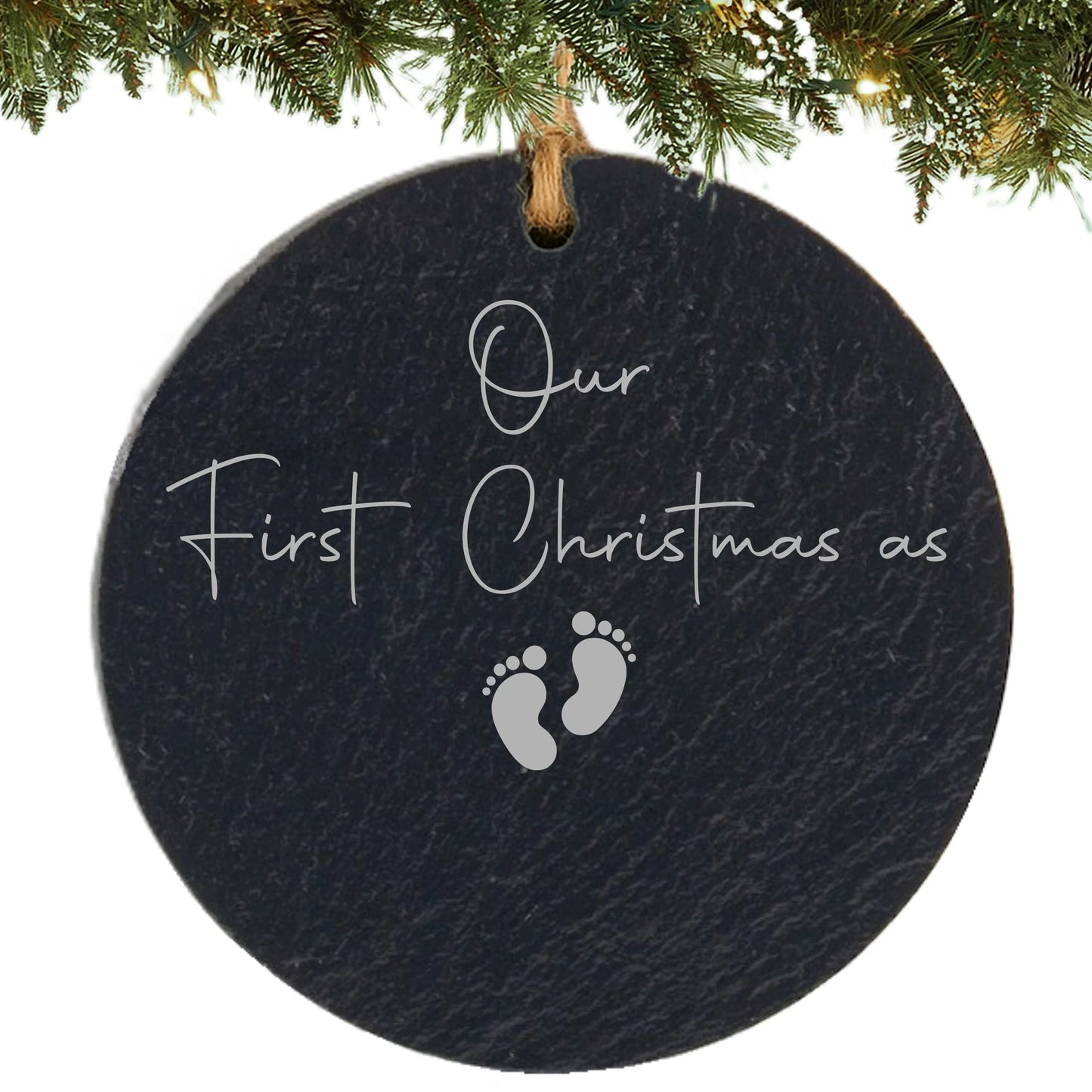 Our First Christmas as Grandparents Personalized Ornament