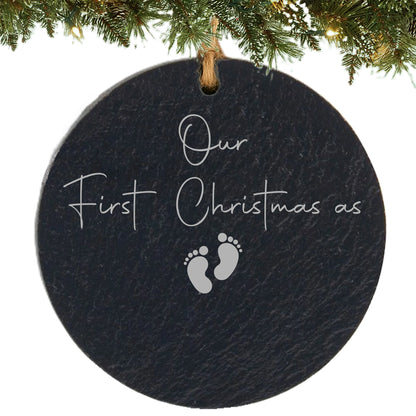 Our First Christmas as Grandparents Personalized Ornament
