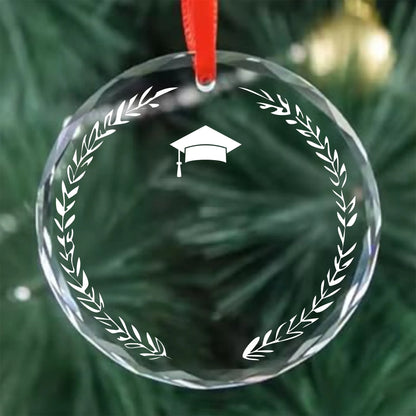Laurel Wreath Graduation Personalized Ornament – Class of 2025