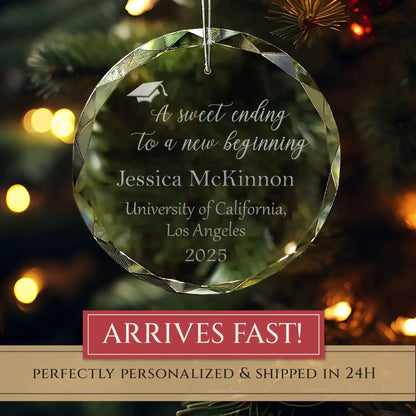 Sweet Ending Personalized Graduation Ornament