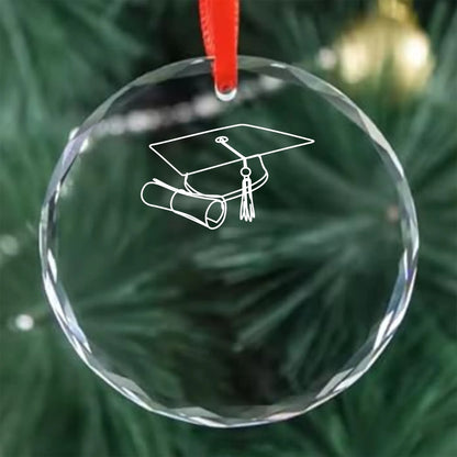 Graduation Personalized Glass Ornament – Class of 2025