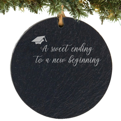 A Sweet Ending to a New Beginning Personalized Graduation Ornament
