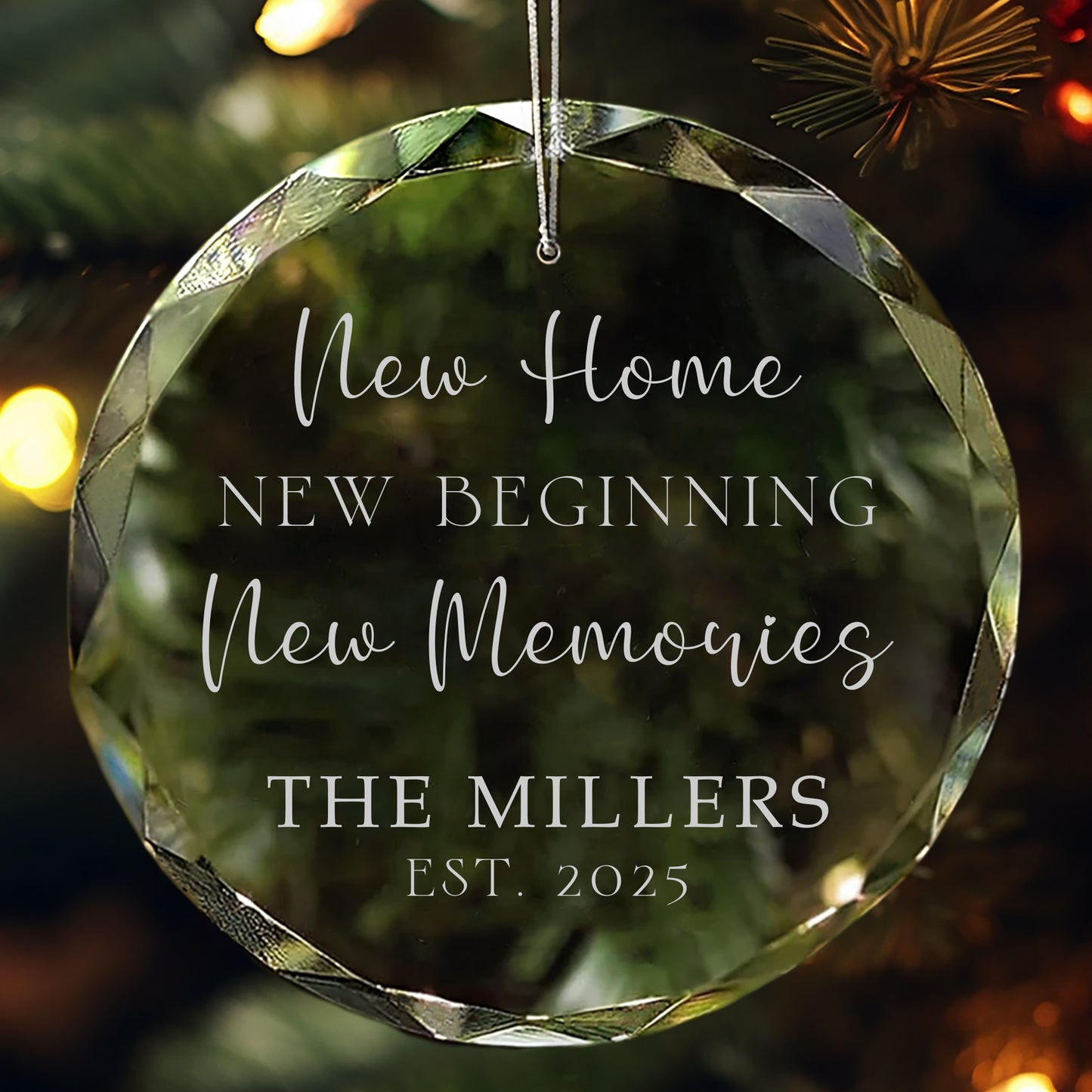 New Home Personalized Ornament – New Beginnings