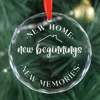 New Home New Beginnings Personalized Ornament