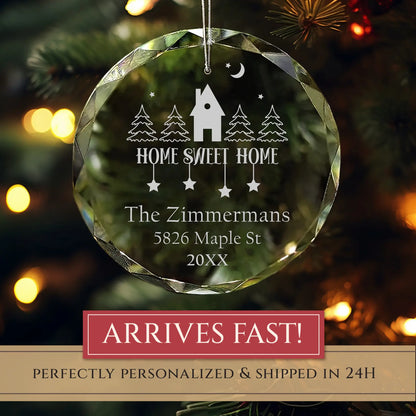New Home Personalized Ornament – Home Sweet Home