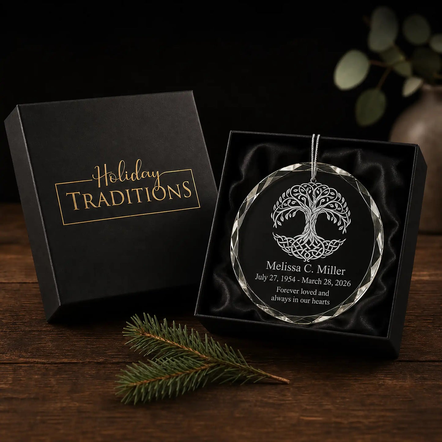 Celtic Tree Of Life Personalized Christmas Ornament