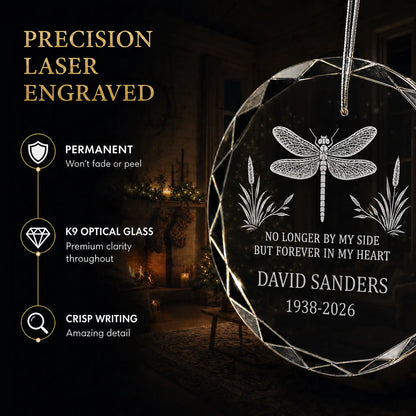 Dragonfly Memorial Personalized Christmas Ornament