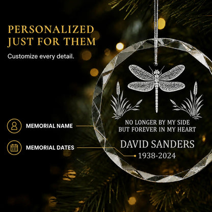 Dragonfly Memorial Personalized Christmas Ornament