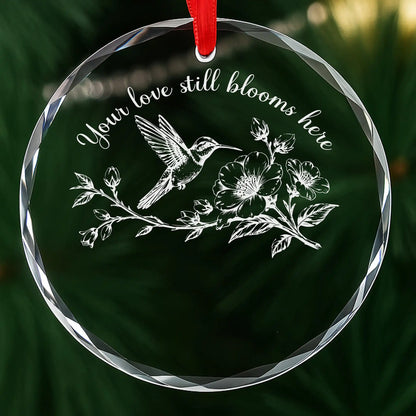 Hummingbird Memorial Personalized Christmas Ornament