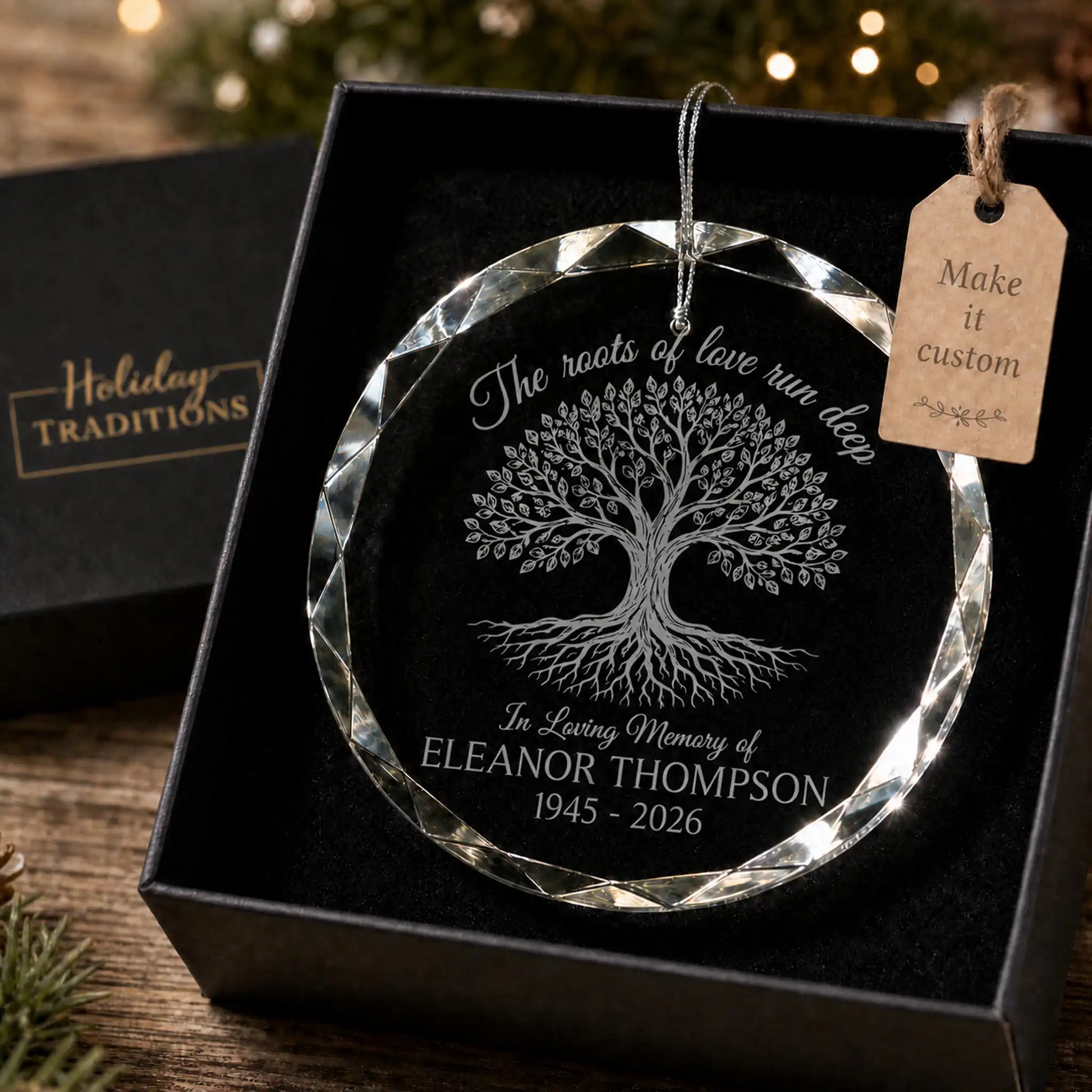 Tree Of Life Personalized Christmas Ornament