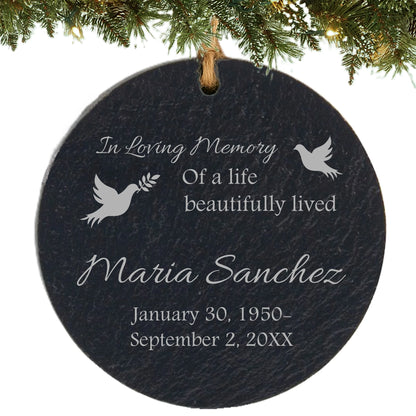 Memorial Personalized Ornament – In Loving Memory