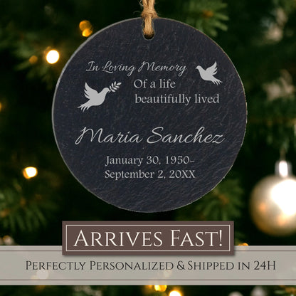 Memorial Personalized Ornament – In Loving Memory