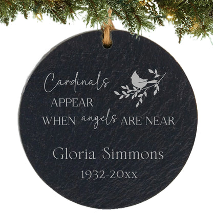Cardinals Memorial Personalized Ornament