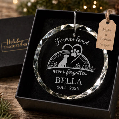 Forever Loved Personalized Christmas Ornament