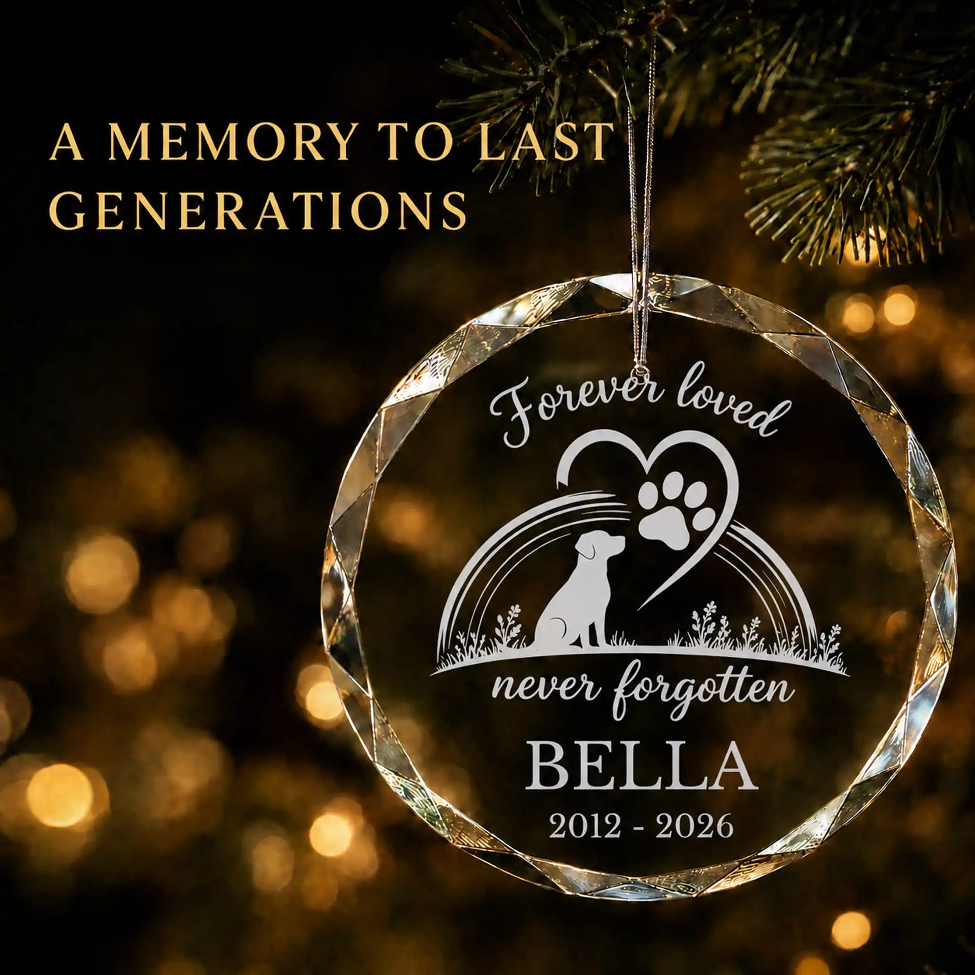 Forever Loved Personalized Christmas Ornament