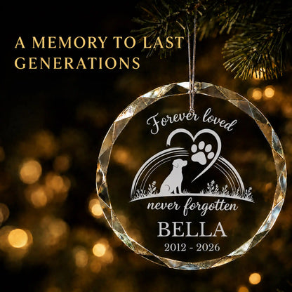 Forever Loved Personalized Christmas Ornament