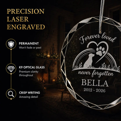 Forever Loved Personalized Christmas Ornament