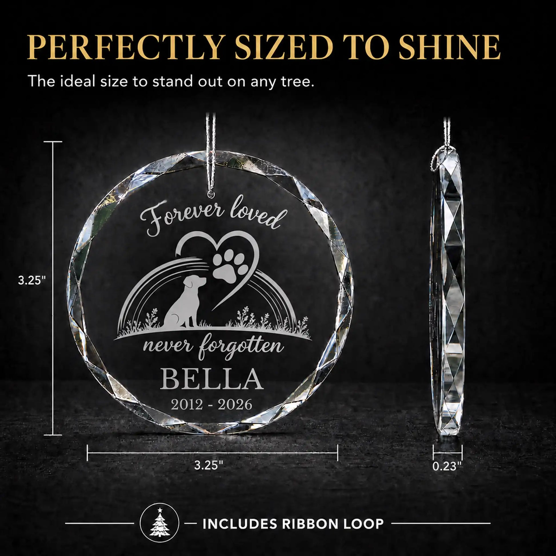 Forever Loved Personalized Christmas Ornament