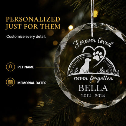 Forever Loved Personalized Christmas Ornament