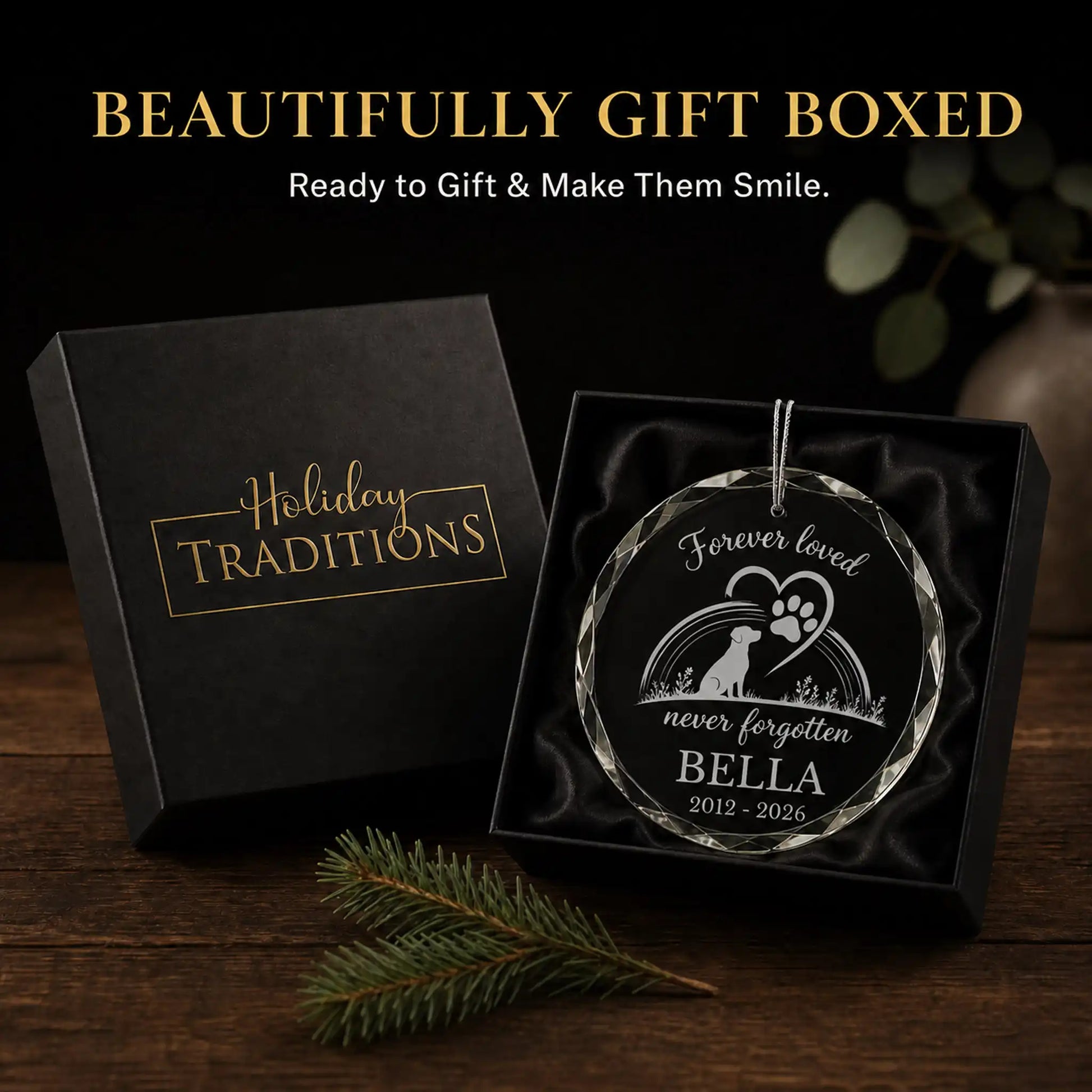 Forever Loved Personalized Christmas Ornament