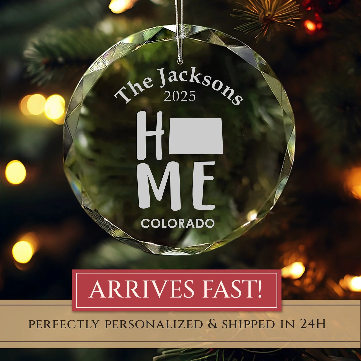 Colorado Home State Personalized Ornament