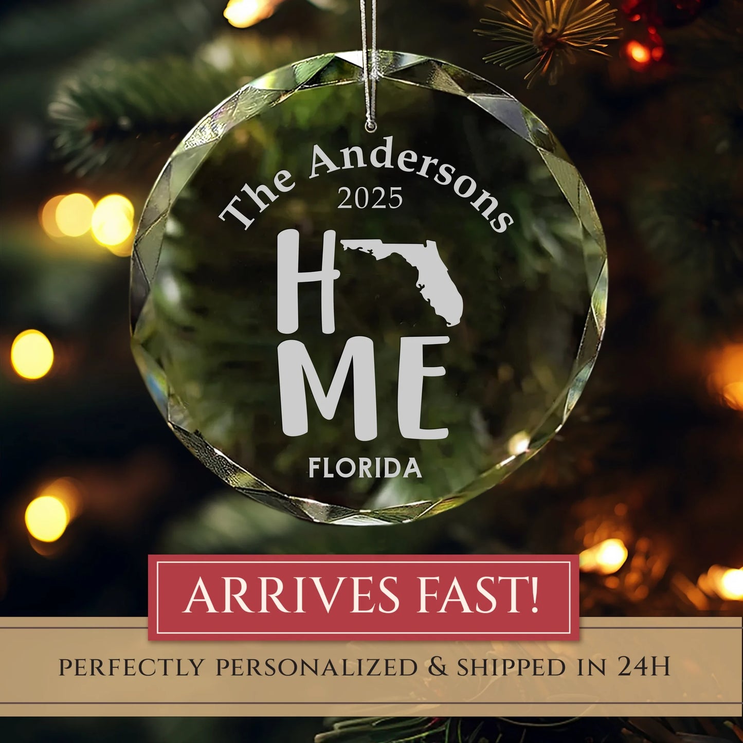 Florida  Home State Personalized Ornament