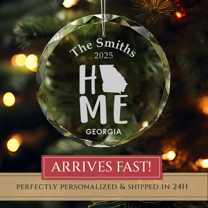 Georgia  Home State Personalized Ornament
