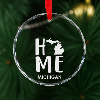 Michigan Home State Personalized Ornament