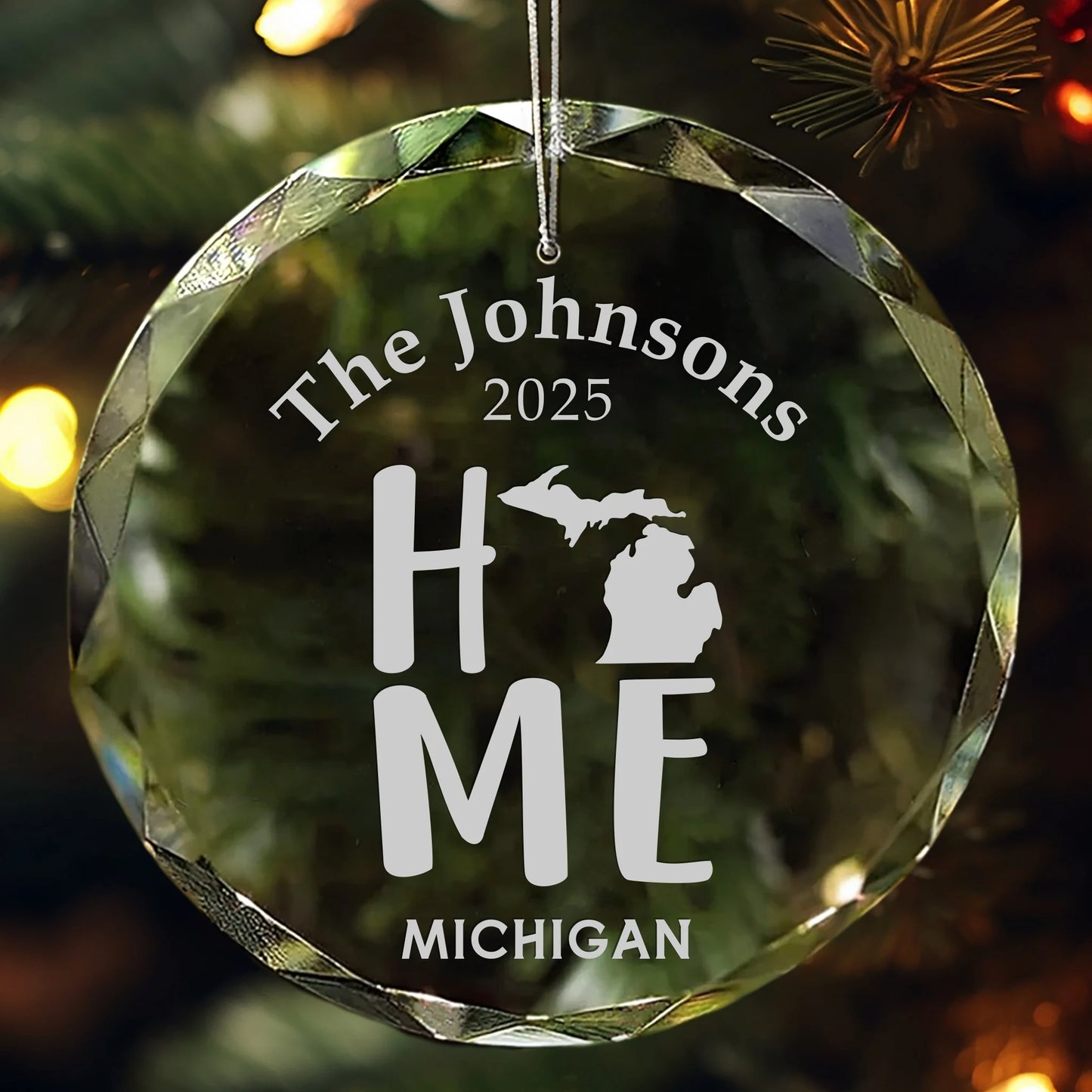 Michigan Home State Personalized Ornament