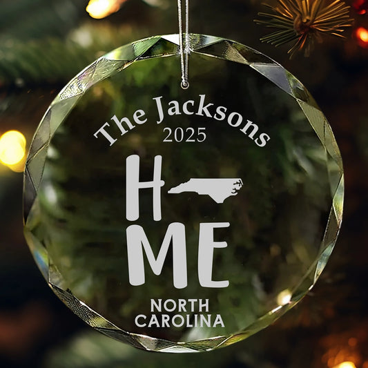 North Carolina Home State Personalized Ornament