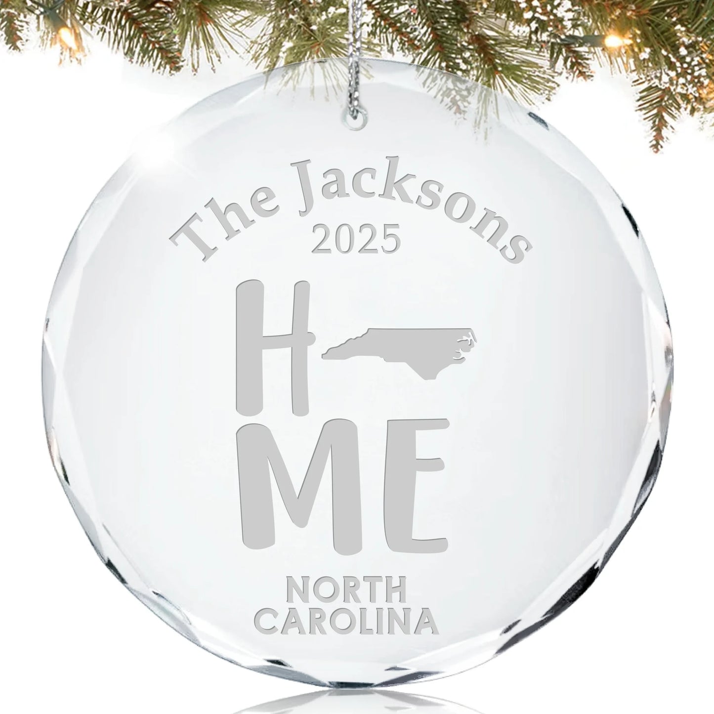 North Carolina Home State Personalized Ornament