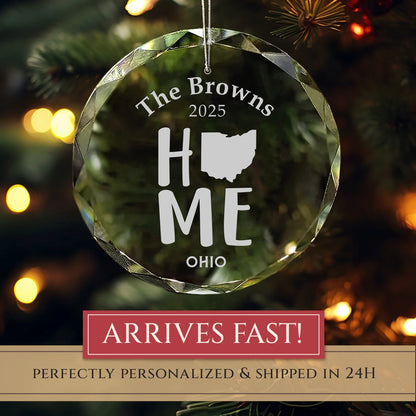 Ohio Home State Personalized Ornament