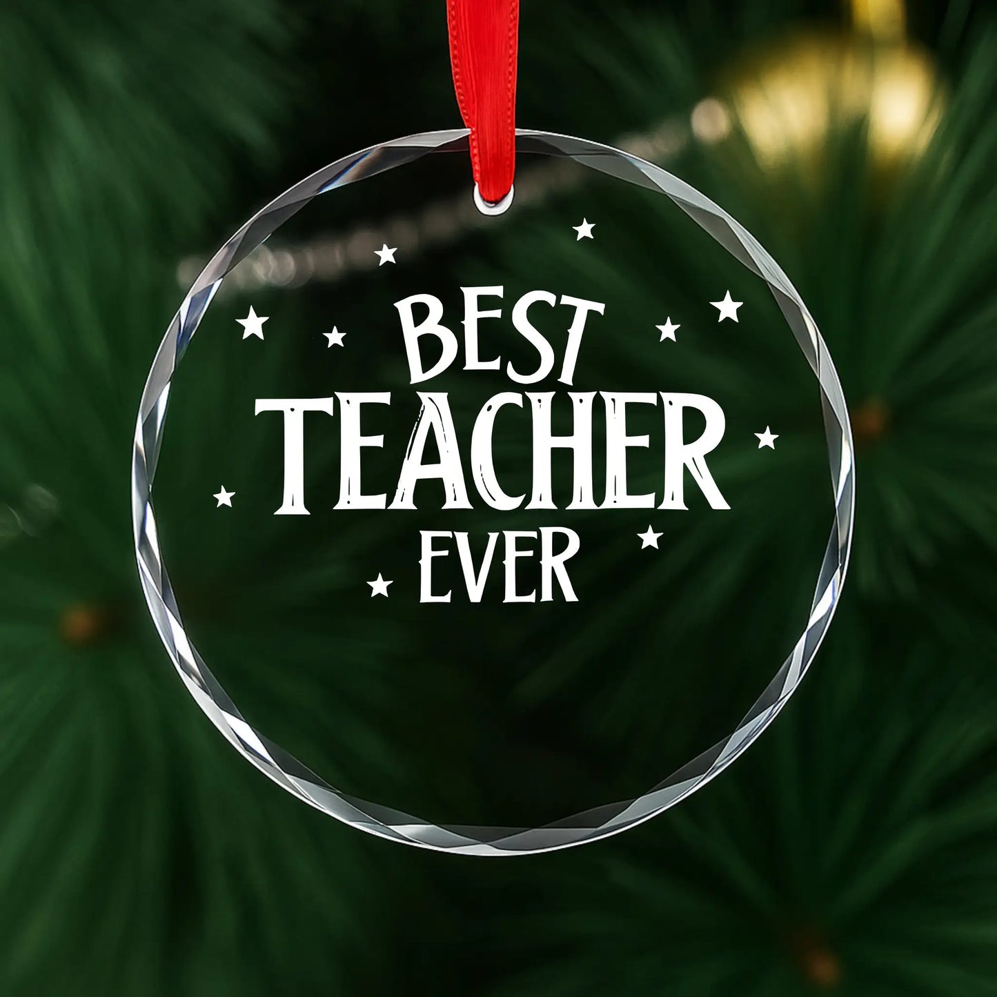Best Teacher Ever Personalized Ornament