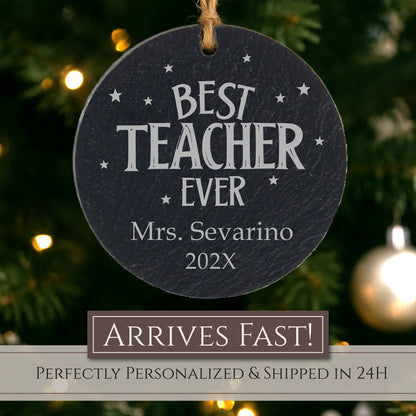 Best Teacher Personalized Ornament