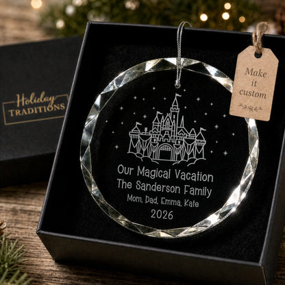 Magical Vacation Personalized Christmas Ornament