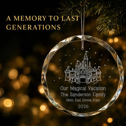 Magical Vacation Personalized Christmas Ornament