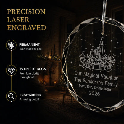 Magical Vacation Personalized Christmas Ornament