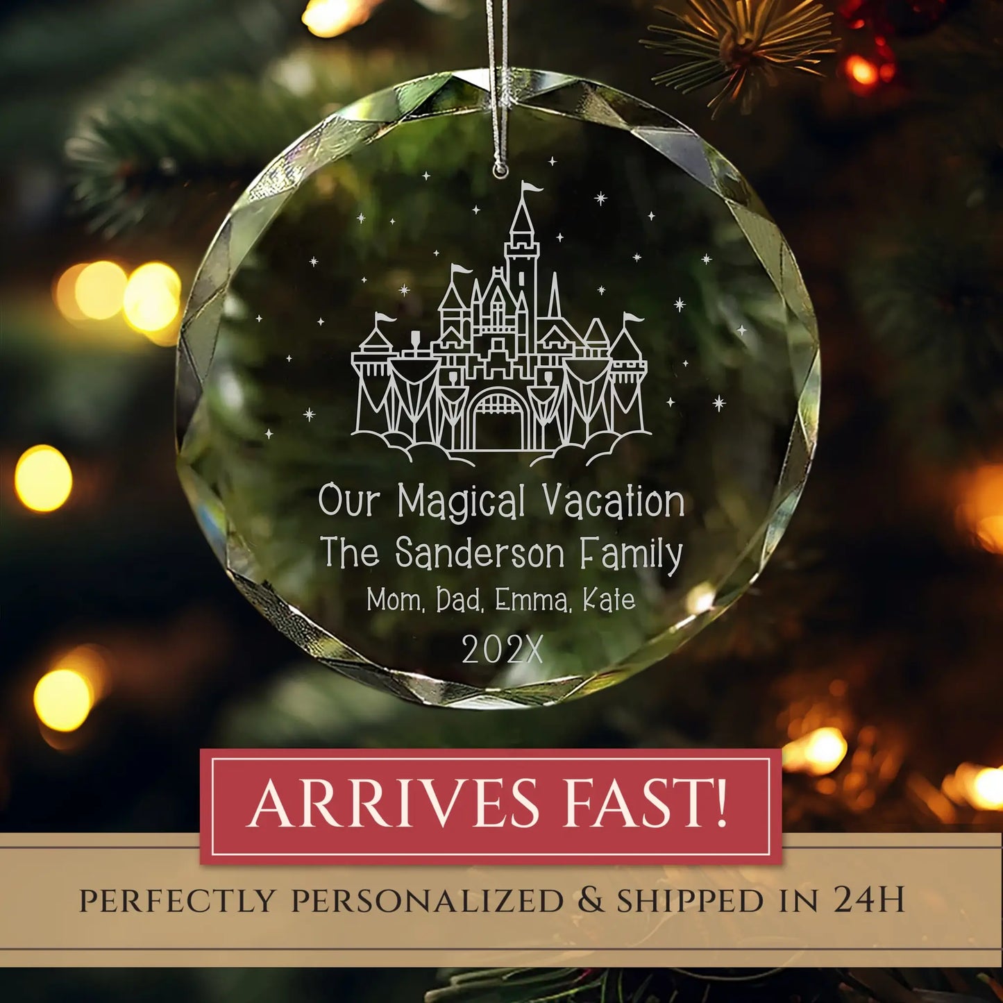 Disney Vacation Personalized Ornament